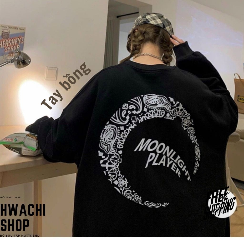 Áo sweater nỉ nam nữ, áo nỉ dài tay basic sweater phong cách Ulzzang cặp đôi nam nữ form rộng Hàn Quốc | BigBuy360 - bigbuy360.vn