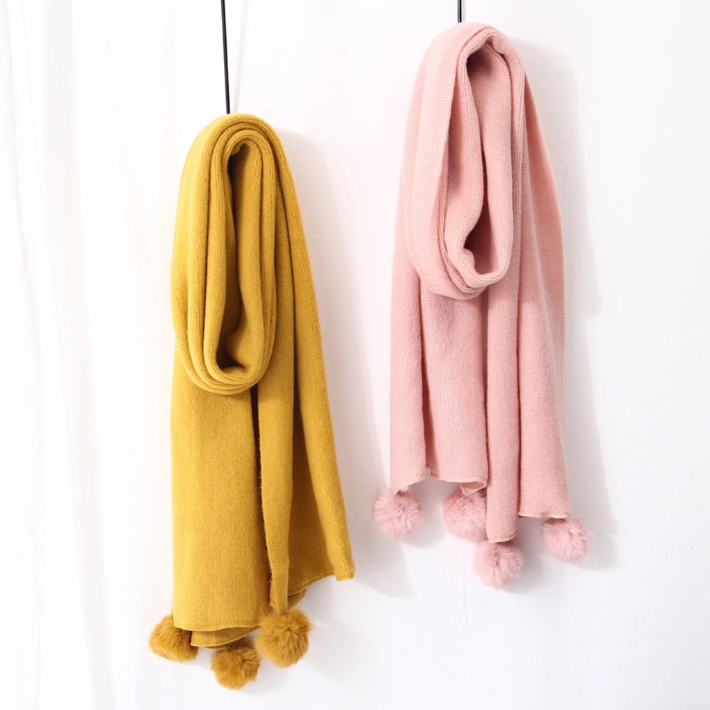 Khăn choàng len mùa đông khăn quàng cổ thời trang size 35*190cm - Mã LE23