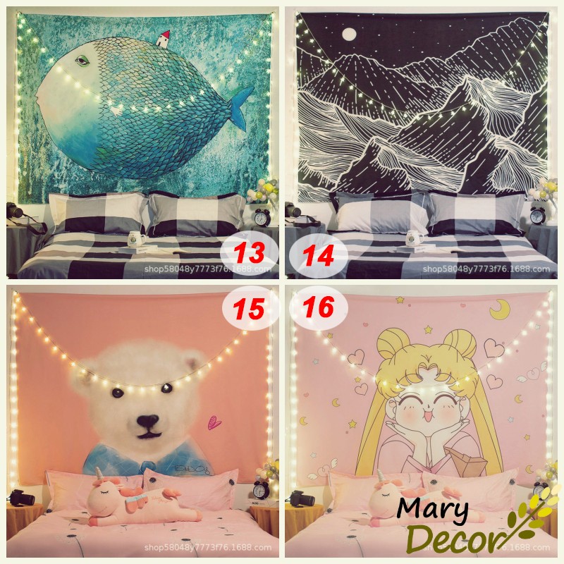 30+ Mẫu tranh vải treo tường decor, trang trí Mary Decor  (150x130cm, TẶNG móc treo) + Đèn led USB | BigBuy360 - bigbuy360.vn