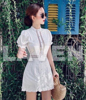 VÁY XÔ PHỐI REN EO