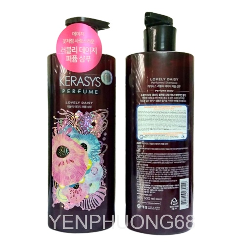 Dầu gội xả hương nước hoa Kerasys Perfume Hàn Quốc 600ml