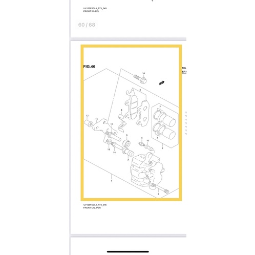 Bộ heo dầu thắng đĩa trước suzuki hayate sc viva xipo crv