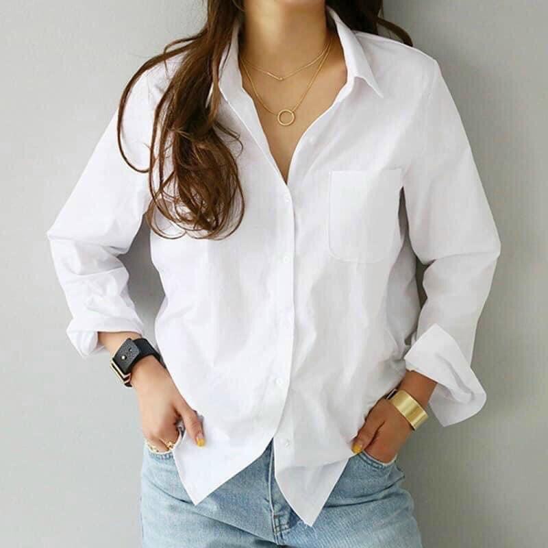 Áo Sơmi [Bigsize] tay dài dễ phối đồ