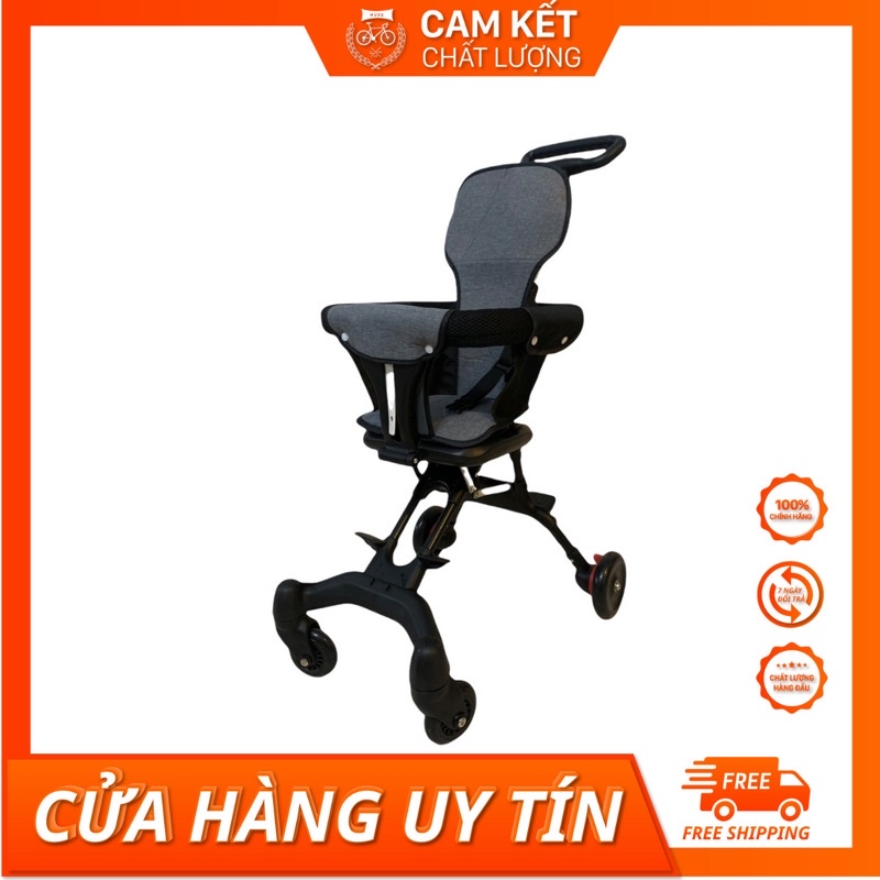 ✘✟Xe đẩy cho bé Baby, 2 chiều gấp gọn nhẹ tiện lợi du lịch.Hàng cao cấp có đệm phanh và sốp bảo vệ