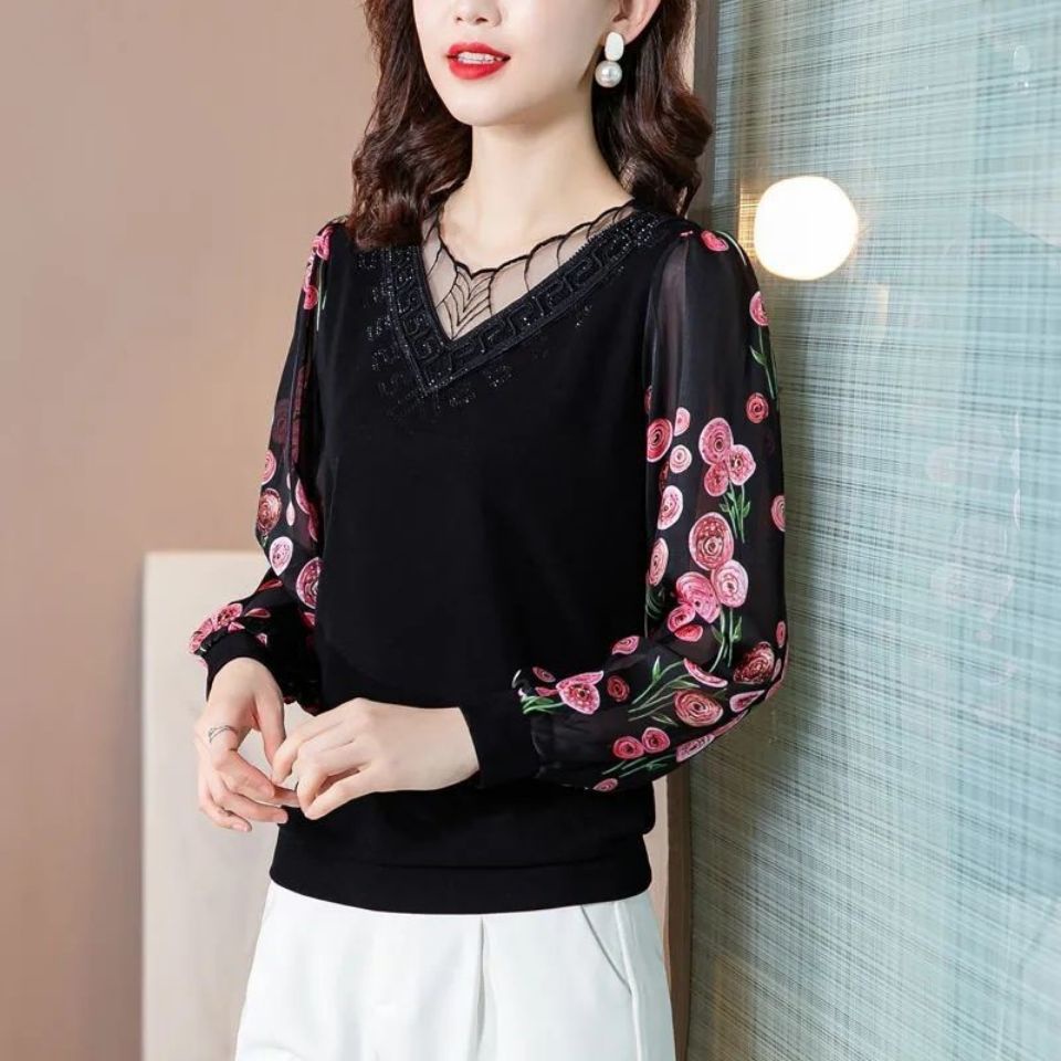 Áo Sơ Mi Tay Dài Thời Trang Dành Cho Phụ Nữ Trung Niên