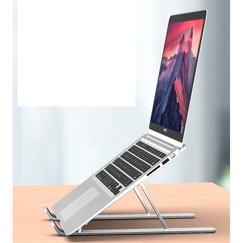 Giá đỡ laptop stand N3 hợp kim nhôm hỗ trợ tản nhiệt công thái học, gấp gọn chỉnh độ cao ipad macbook surface