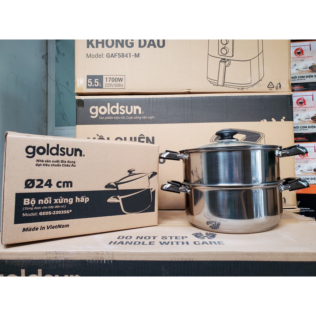 Bộ nồi Xửng hấp Goldsun 24CM