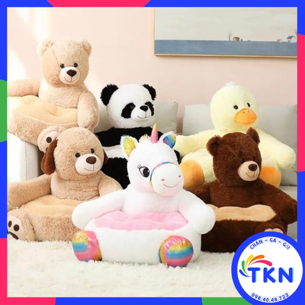 Ghế Bệt , Ghế tựa lưng hình gấu teddy, gấu bông hình thú Siêu Êm giá rẻ