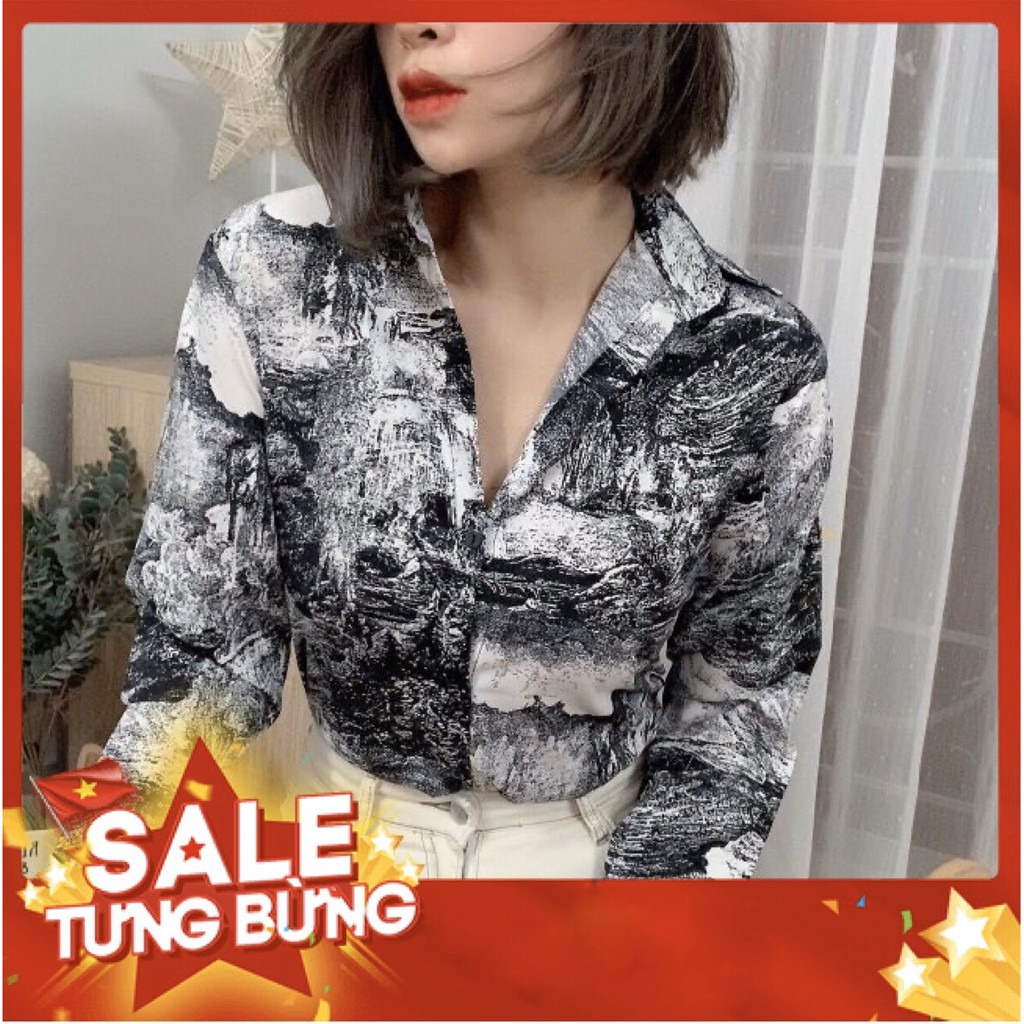 Áo Sơ Mi Lụa Vân Đá Siêu Hot LN11