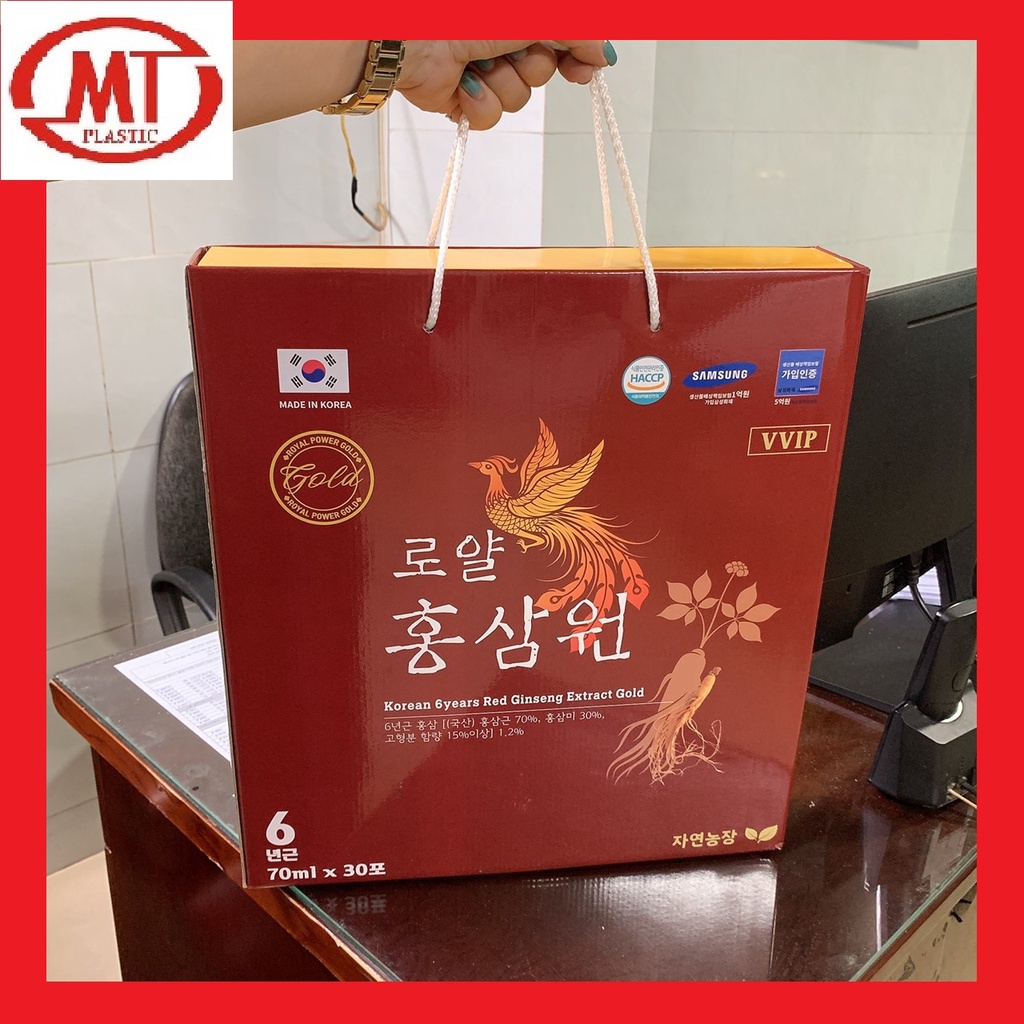 Nước uống hồng sâm Hoàng Gia phiên bản GOLD hộp lớn 30 gói*70ml