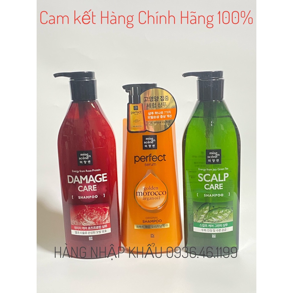 Bộ đôi Dầu gội và xả Miseen siêu mượt, Hàn Quốc 680ml/chai