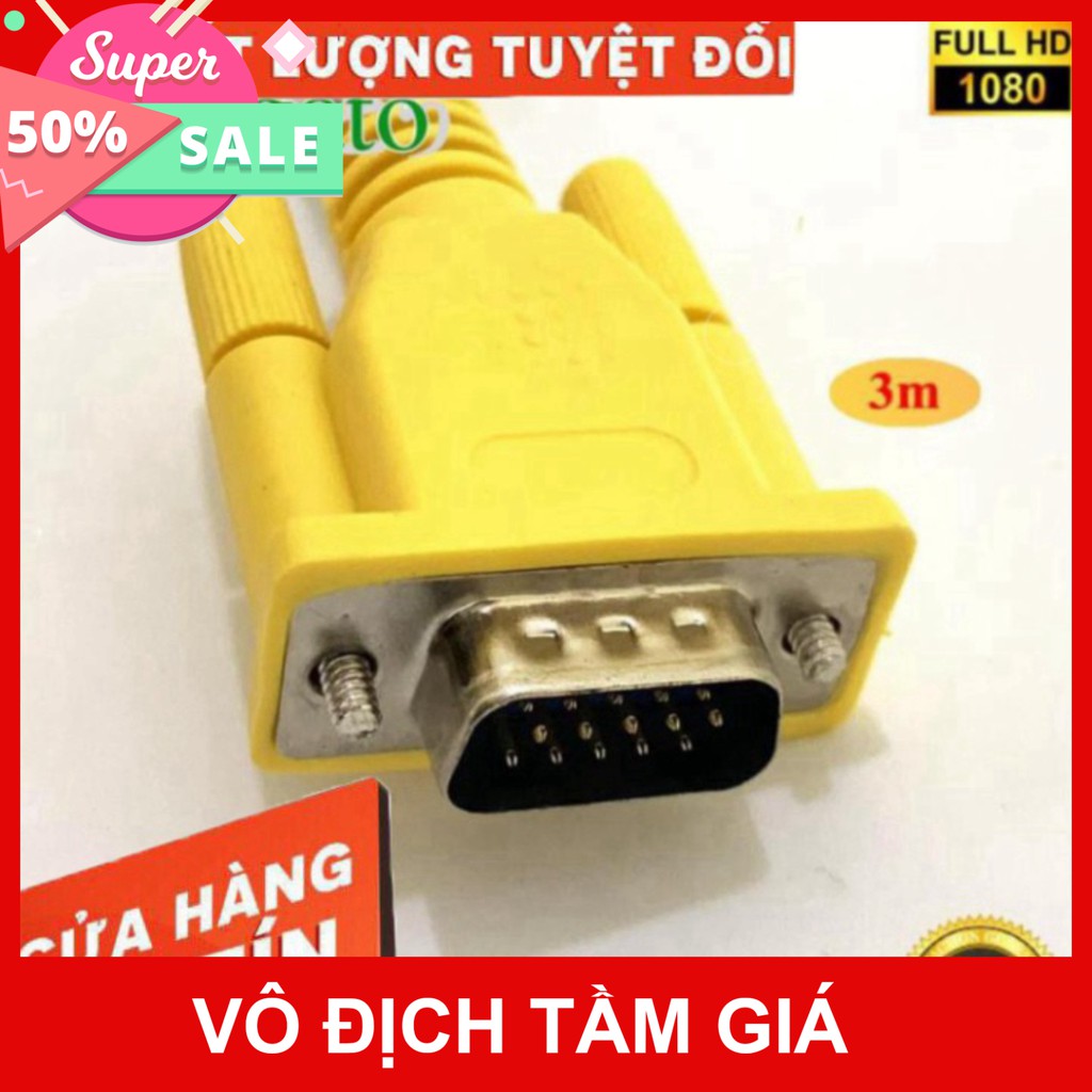 🆘🆘 Dây VGA 3m Xám Arigato ARIGATO Đảm Bảo Chất Lượng 🆘🆘