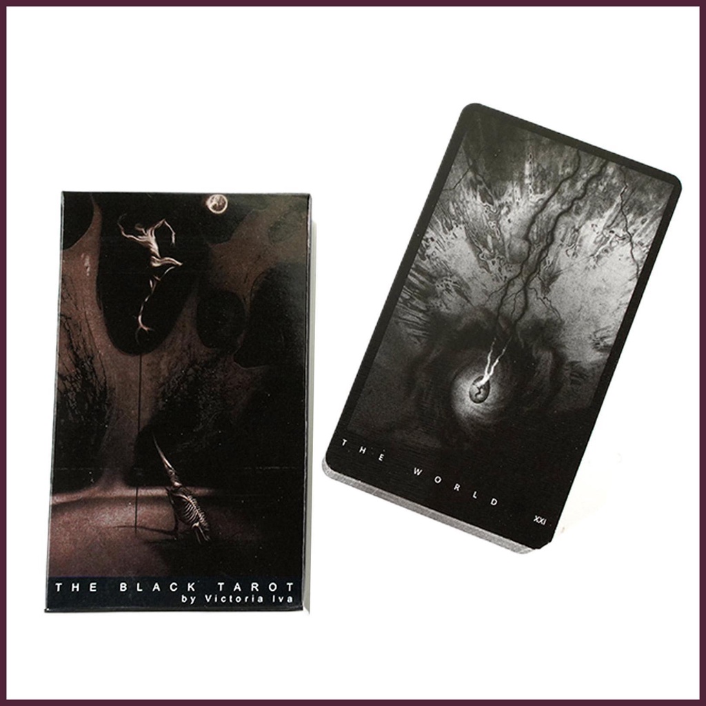 Bộ Bài Tarot Oracle Màu Đen Thiết Kế Độc Đáo