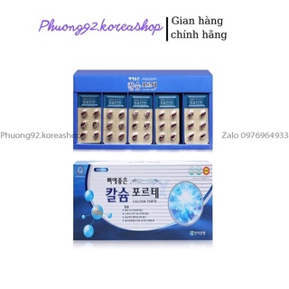 (Hàng chuẩn)  Viên uống Canxi Hanmi Calcium Forte Xanh hàn quốc 120 viên