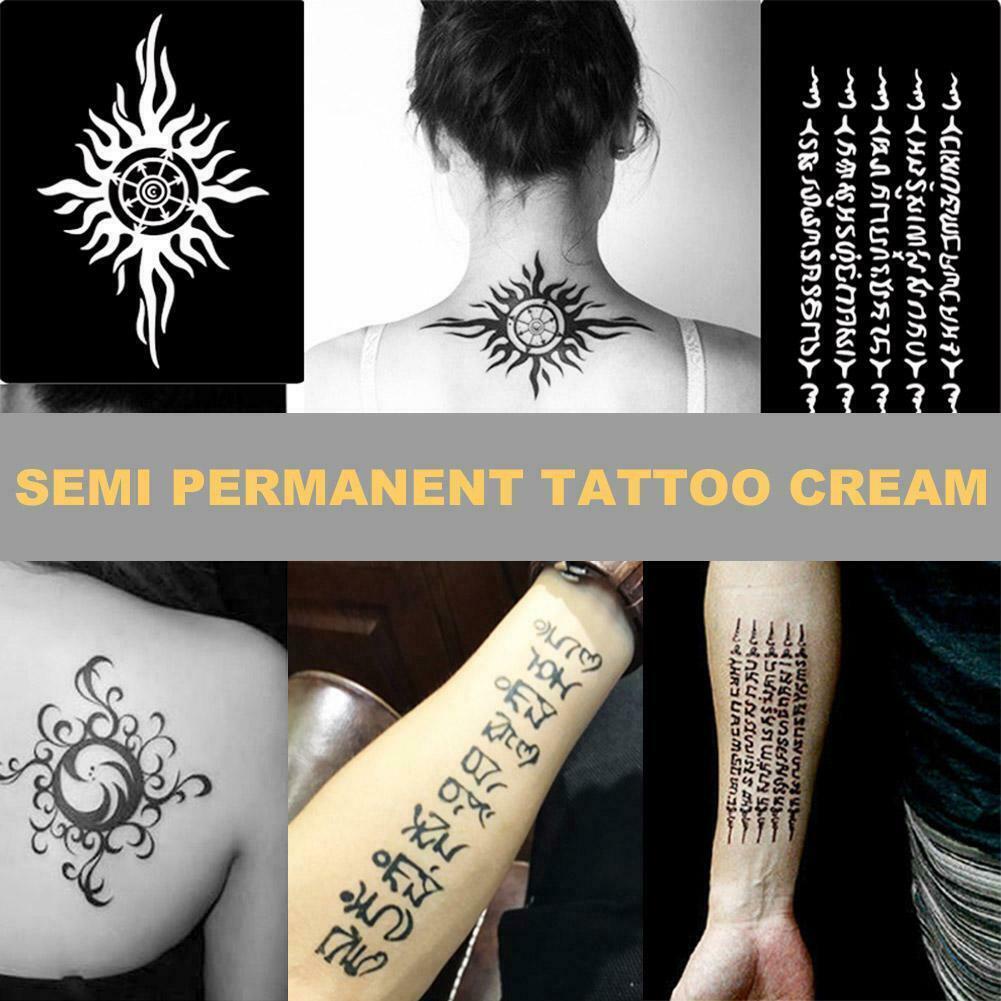 1 Hình Xăm Tạm Thời Henna Hannah Ấn Độ Màu Đen H4Q6