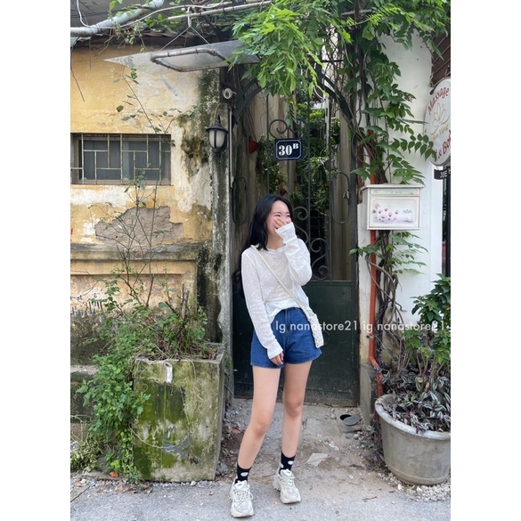 Áo len mỏng muối tiêu Nana21 Nanastore21