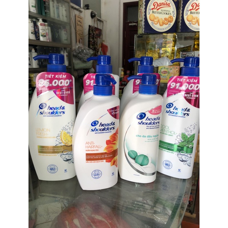 Dầu gội Head&shoulders 655g và 850ml date 2022