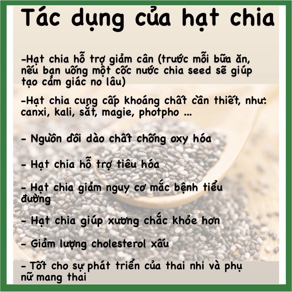 [DATE T6/2023]🎁FREESHIP🎁Hạt chia ÚC organic chia seeds 500g- Hàng công ty xuất khẩu chính hãng (DATE MỚI)