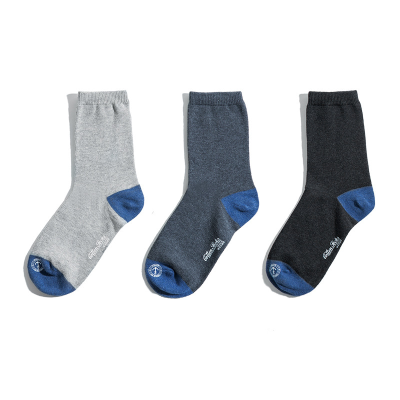 Vớ cotton Maden cổ cao thấm hút mồ hôi màu sắc nổi bật phong cách retro Nhật Bản