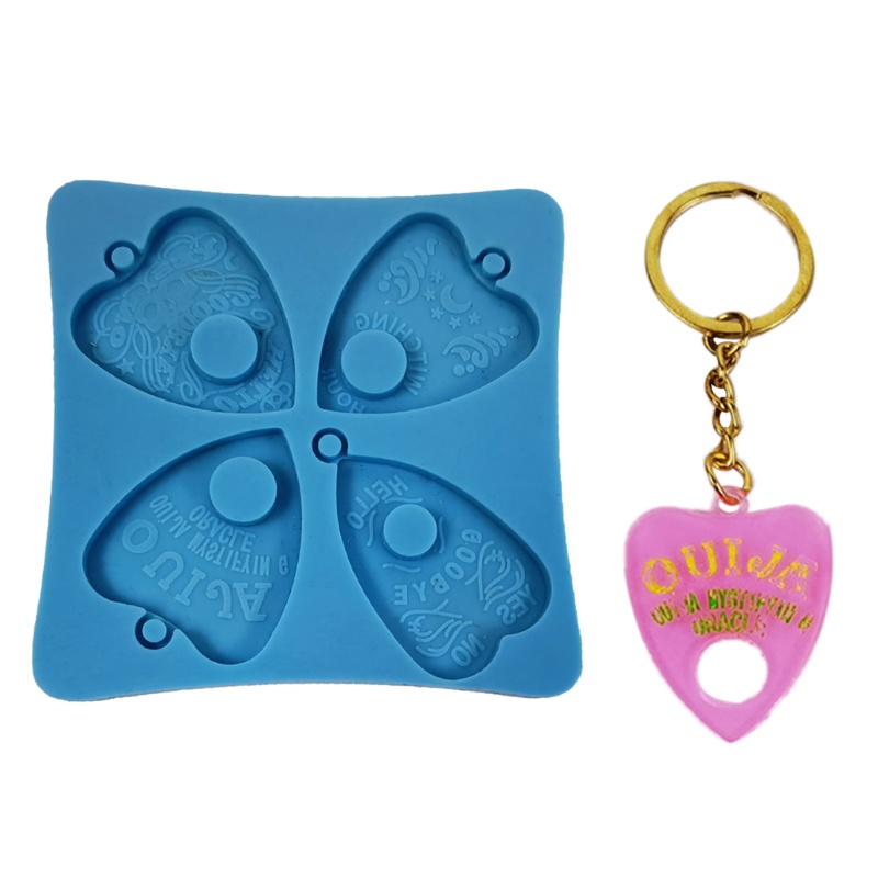 Khuôn Silicone Làm Móc Khóa Hình Vỏ Sò Sáng Bóng Diy