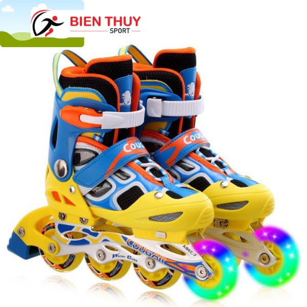 Giày trượt Patin Cougar 1 bánh phát sáng 835LSG Đủ màu (BiênThùy Sport)