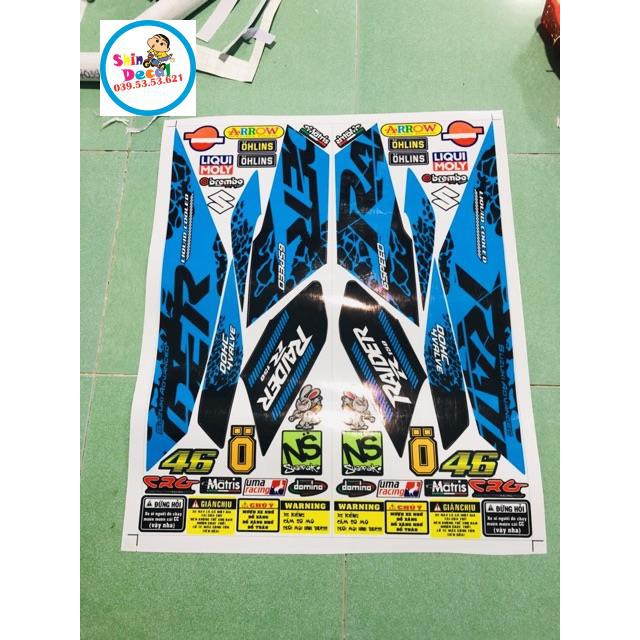 Tem rời Raider Fi xanh đen sản phẩm như hình 100%