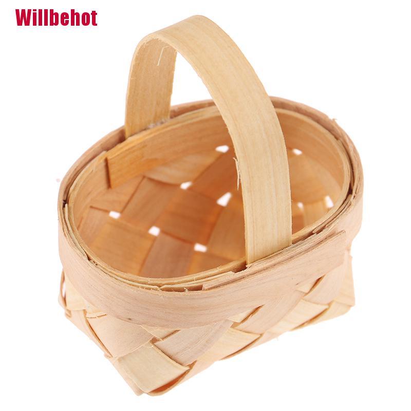 Giỏ Đan Mây mini Dễ Thương Dành Cho Nhà Búp Bê