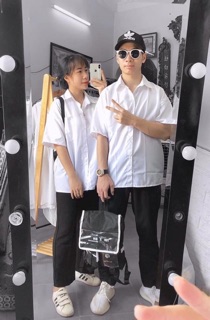 Áo Sơ Mi Trắng Học Sinh Unisex (Video+ ảnh thật)