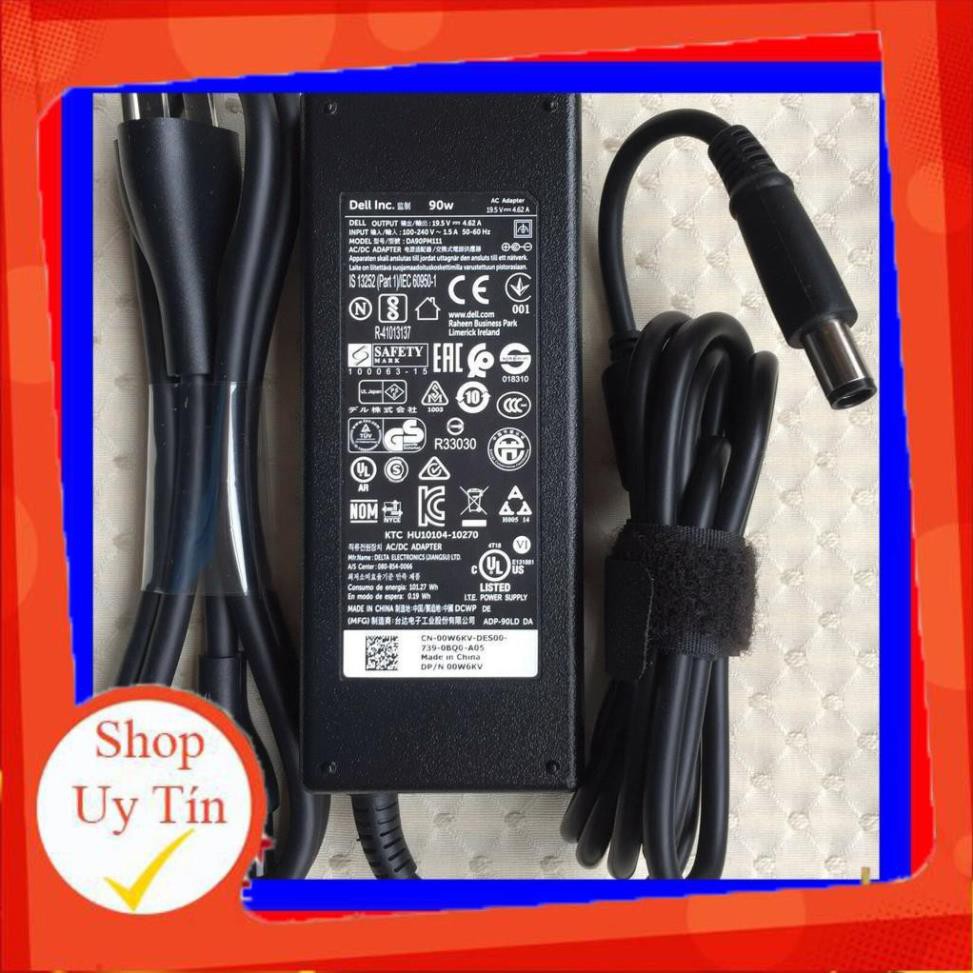 Sạc Laptop Dell 19.5V 4.62A (90w) Chân Kim To Chính Hãng E6420 E6520 3442 3443 3543 (Adapter Dell 19.5V - 4.62A 90w)