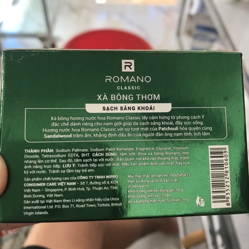 Xà bông thơm ROMANO 90g 