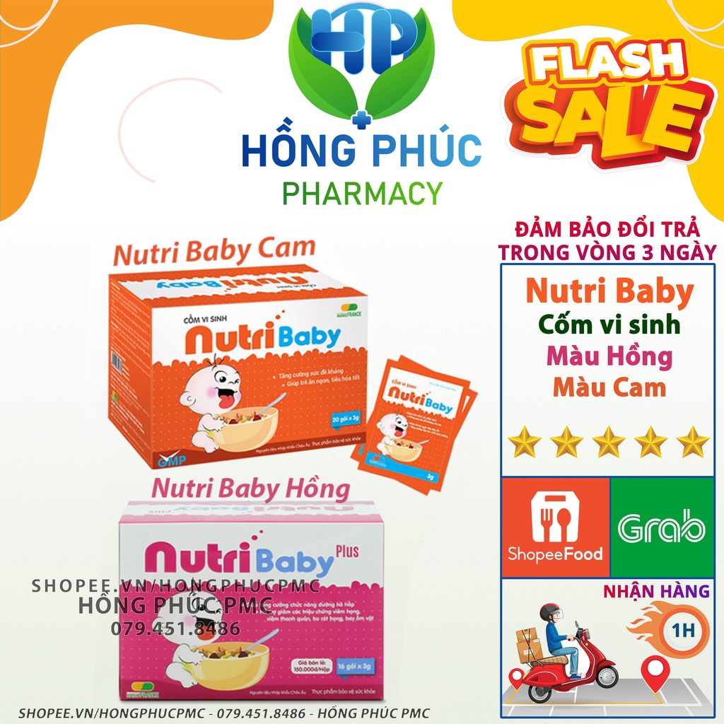 Cốm Vi Sinh NutriBaby ⚡Có Quà Tặng⚡ 2 Phân Loại – Giúp Trẻ Ăn Ngon, Tăng Cân, Tăng Sức Đề Kháng Cho Trẻ Nhỏ