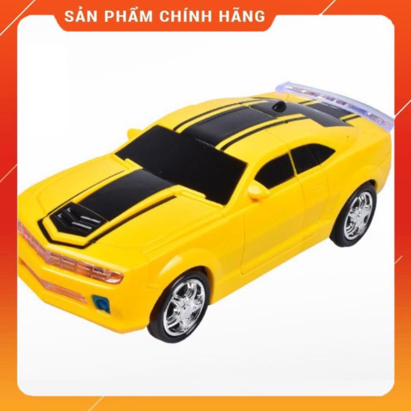 (HÀNG HOT SIÊU CHÂT) Đồ chơi ô tô biến hình thành robot dùng pin, phát nhạc+ mũ đội đầu tắm cho bé 206368206111 1