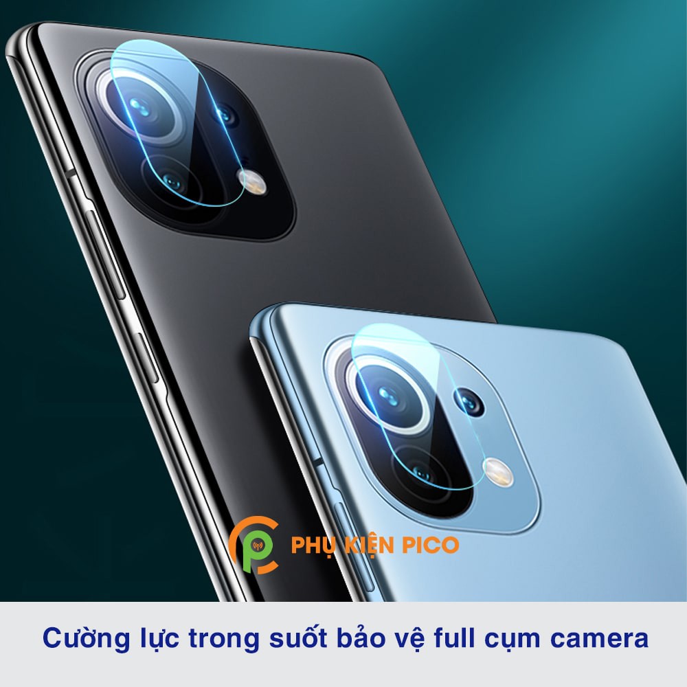 Cường lực camera Xiaomi Mi 11 Lite độ cứng 9H trong suốt - Dán camera Xiaomi Mi 11 Lite