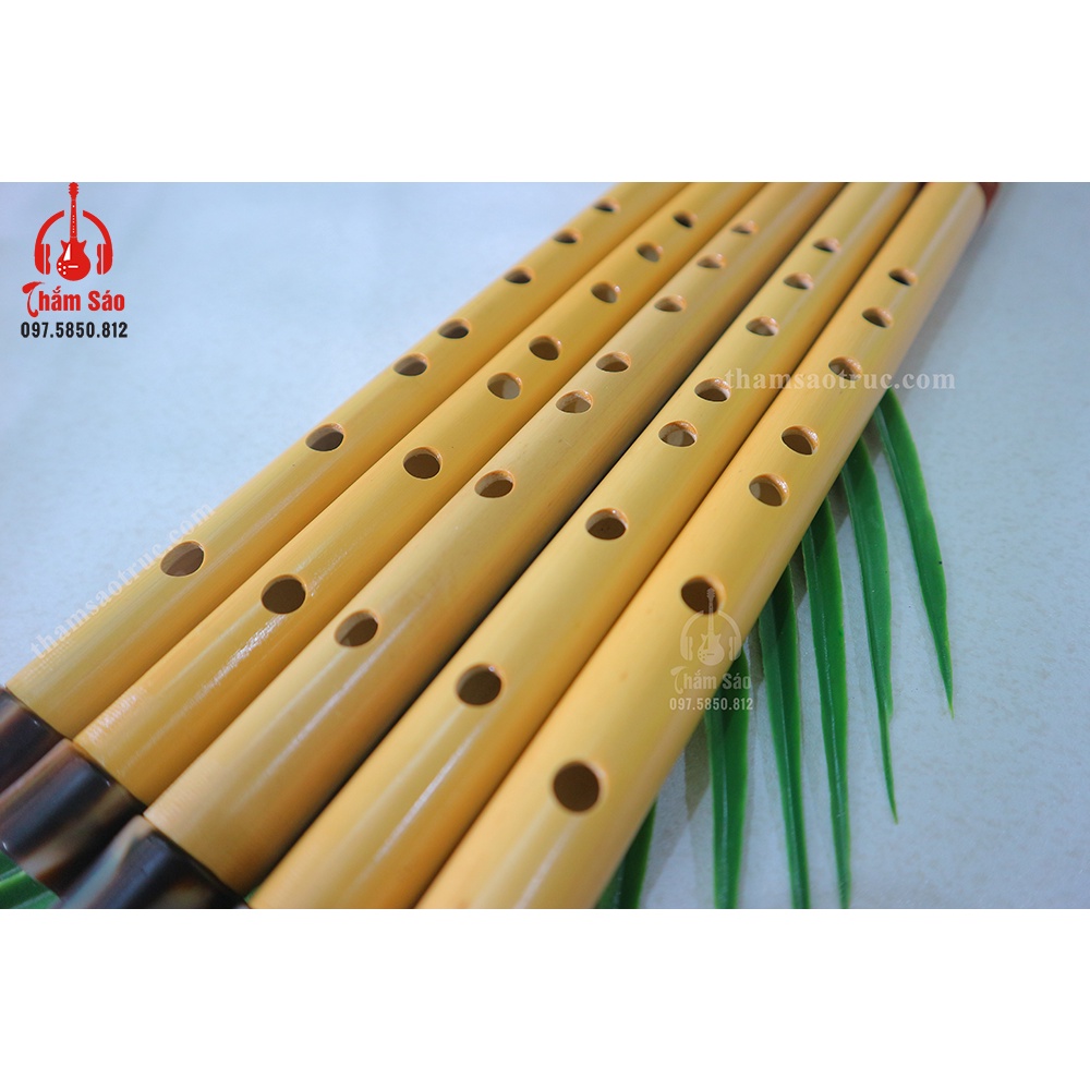 SÁO DỌC Chuẩn Âm C5 Nạm Ngọc - Shop Sáo Trúc Thắm Sáo