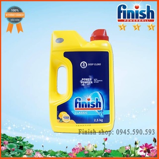 Bột rửa bát Finish Classic 2.5kg-Nhập khẩu Châu Âu- Hương chanh