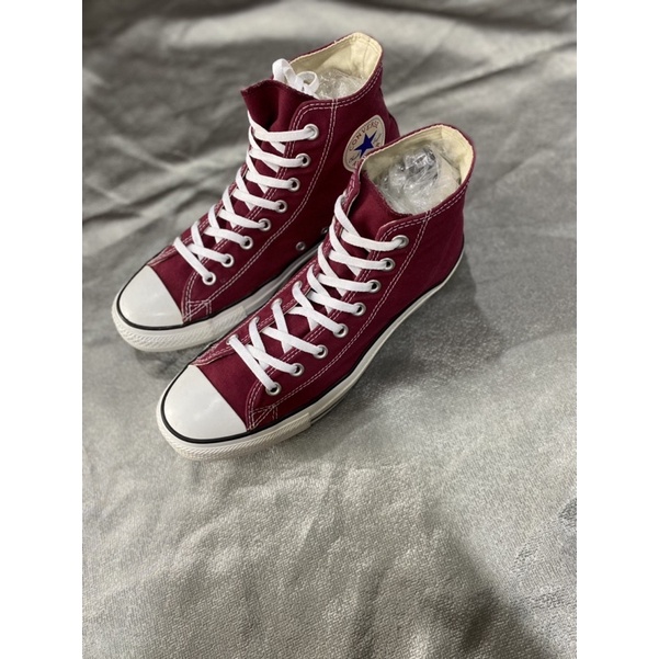 Giày converse Đỏ mận cổ cao size 43 (2hand)