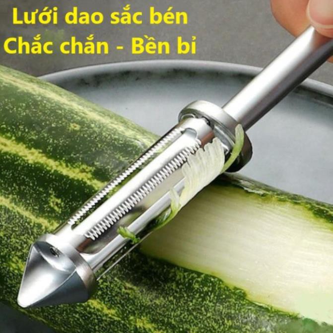 DỤNG CỤ GỌT NẠO BÀO CỦ QUẢ thép không gỉ dao gọt vỏ trái cây inox đa năng 4 in 1 tiện dụng - HS Shop