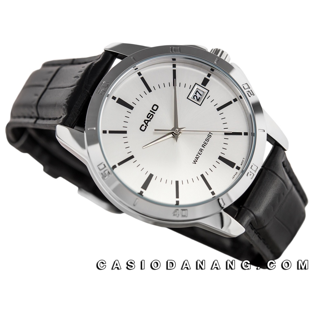 Đồng hồ nam dây da Casio chính hãng Anh Khuê MTP-V004L-7AUDF (41mm)
