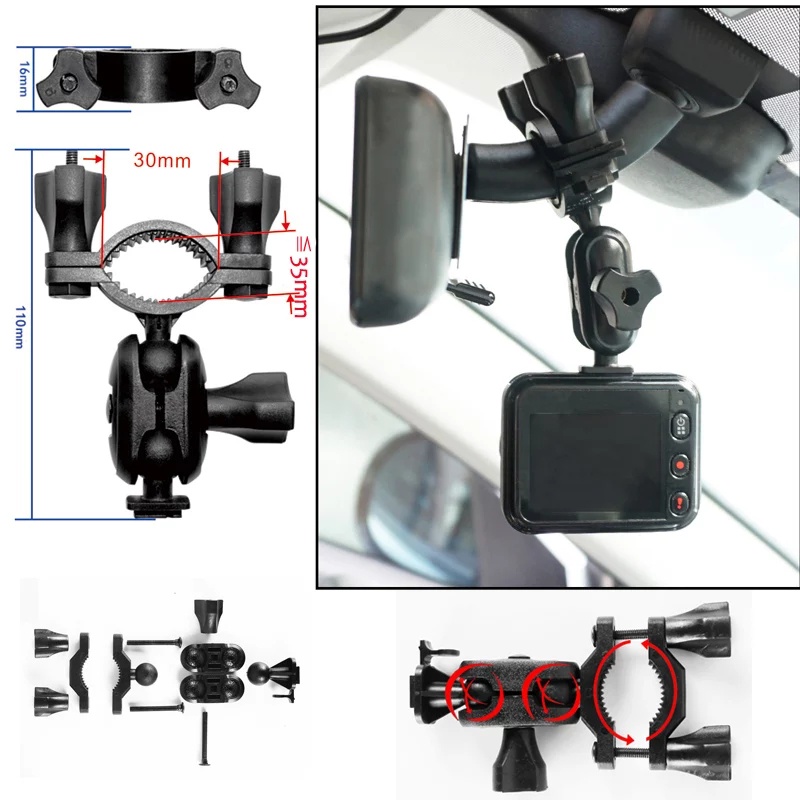 Gía lắp cam hành trình xe hơi, phụ kiện cam hành trình ô tô - chống rơi camera