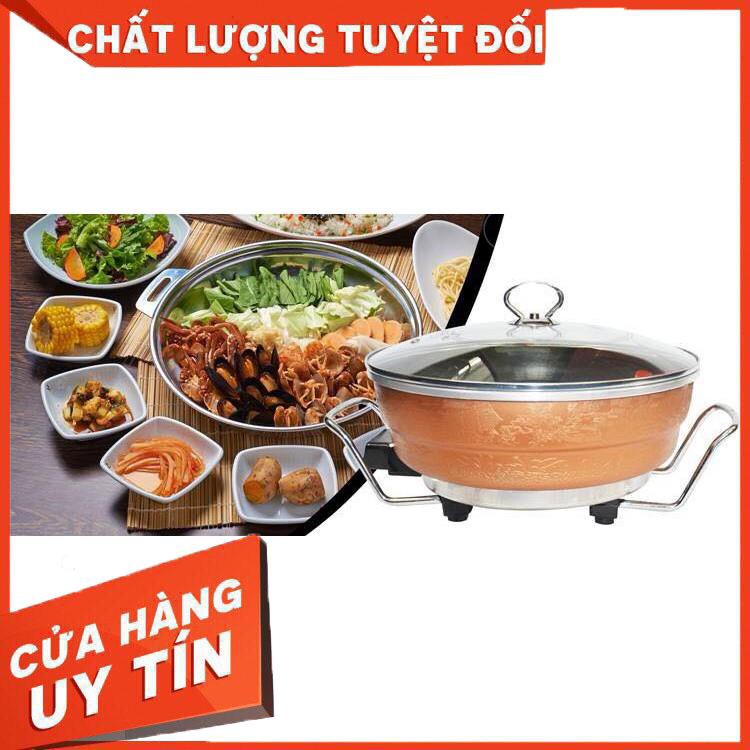 [XẢ KHO+FREE SHIP] Nồi Lẩu Đa Năng Cao Cấp - Nồi Lẩu Nướng Đa Năng