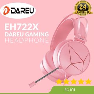 Tai nghe gaming DAREU EH722X Queen - Tăng khả năng khử ồn (EH722X pink)