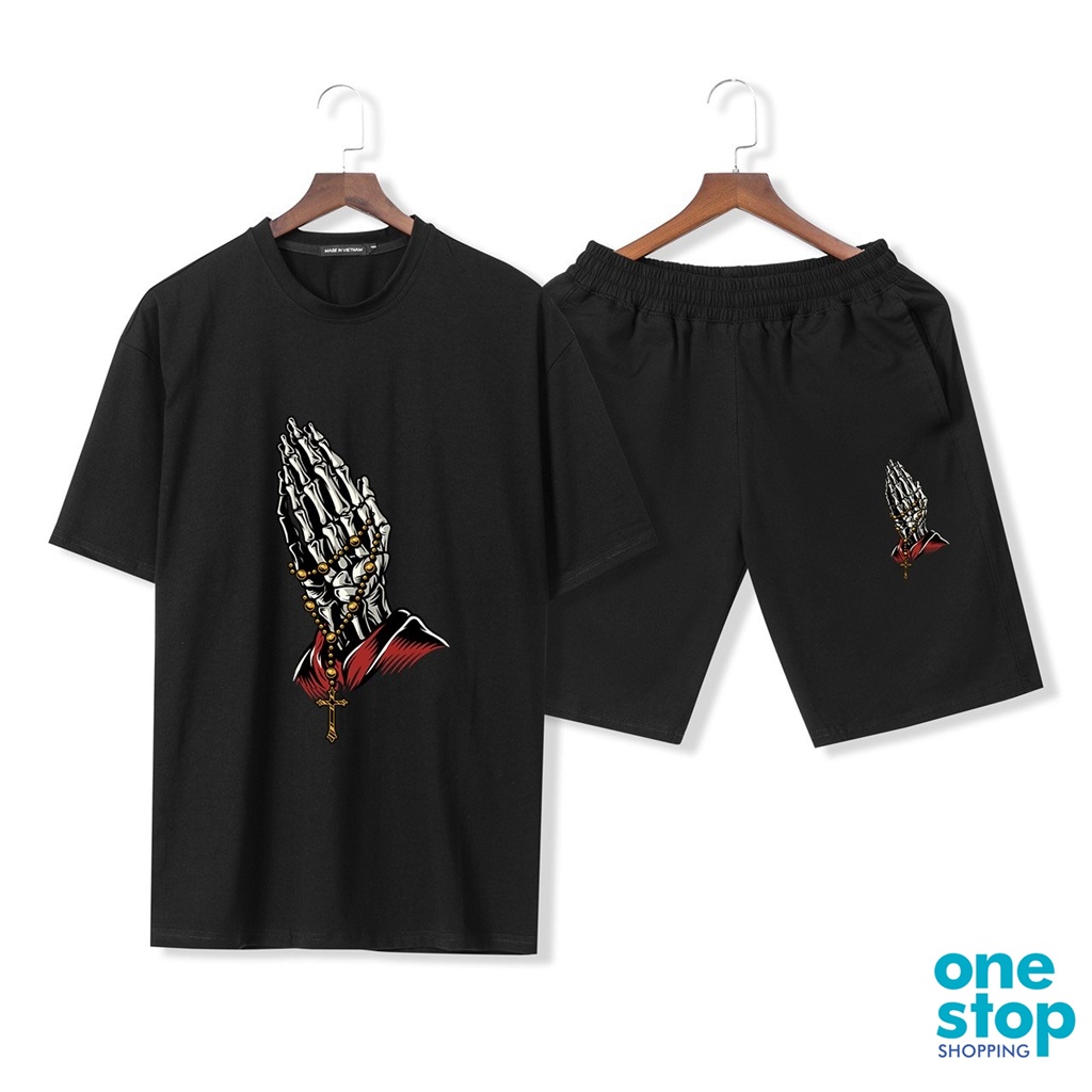 Đồ bộ nam nữ áo form rộng tay lỡ B04 thời trang unisex one shop