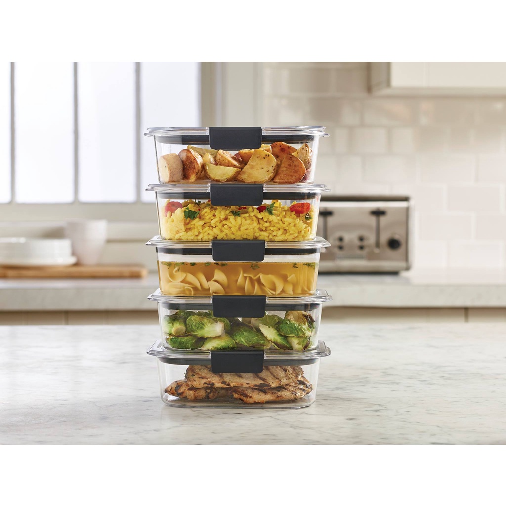 Hộp nhựa đựng thực phẩm Tritan Brilliance size 1.1L Rubbermaid USA