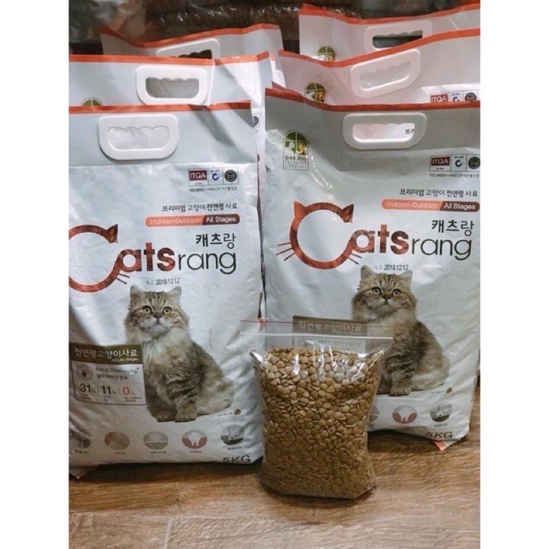 Hạt thức ăn dành cho mèo Catsrang Hàn Quốc Bao 5kg