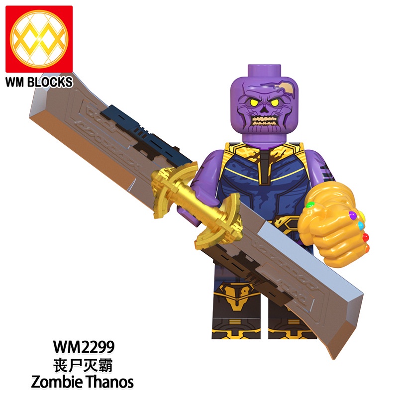 Minifigures Mẫu Nhân Vật  DC MCU Người Nhện Spiderman Thor Thanos Phiên Bản Zombie WM6132