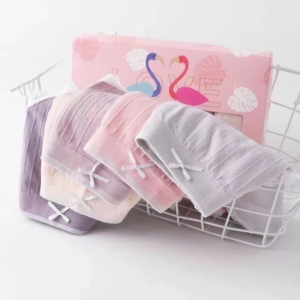 Quần Lót Nữ Cotton Kháng Khuẩn Viền Ren Đáng Yêu QL 06 RENEE Store