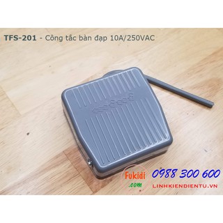 Công tắc bàn đạp TFS-201 10A 250VAC vỏ nhựa đế thép