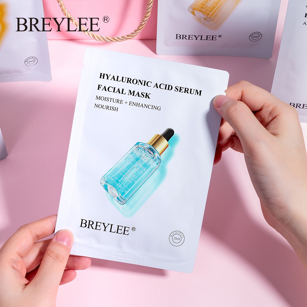 BREYLEE Bộ 10 Mặt Nạ Ngủ Chăm Sóc Da Mặt Làm Sáng Da 25ml*10