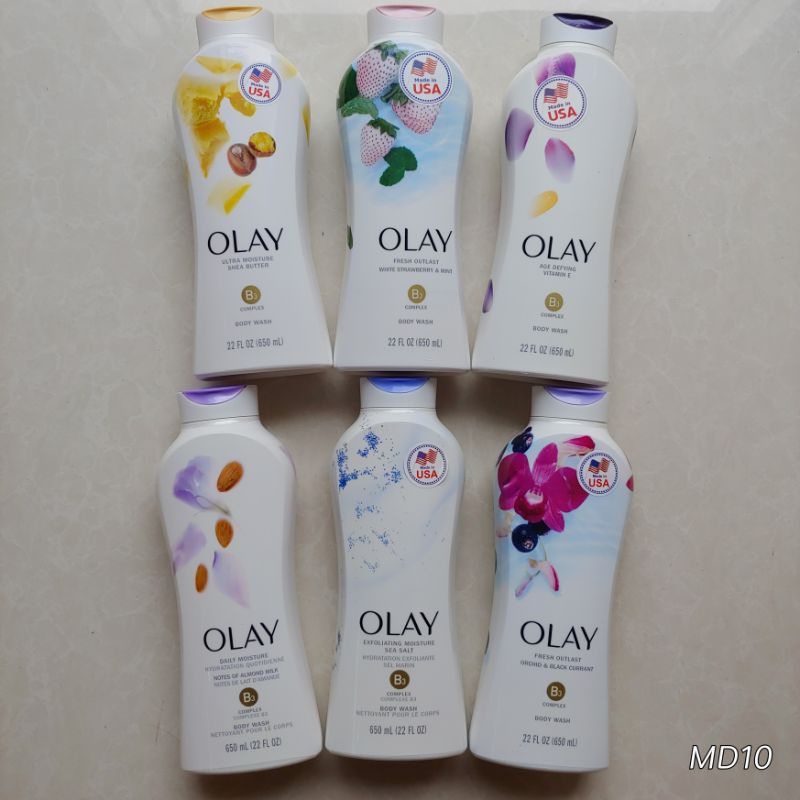 Sữa tắm chống lão hoá, tẩy tế bào chết, làm mịn da Olay USA