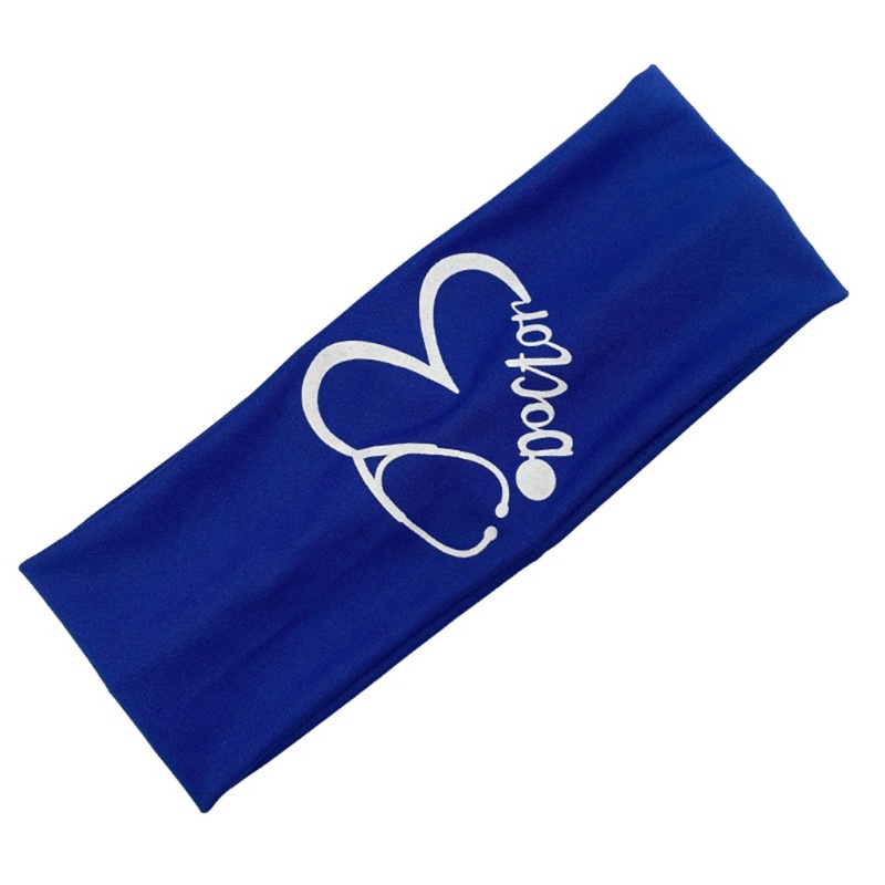 Băng Đô Cài Tóc Co Giãn Chống Trượt In Họa Tiết Trái Tim